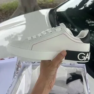 スニーカー DOLCE  GABBANA Women Sneakers CK2324AV066 89697 BIANCO NERO Dolce & Gabbana Nero Sneakers | Editorialist